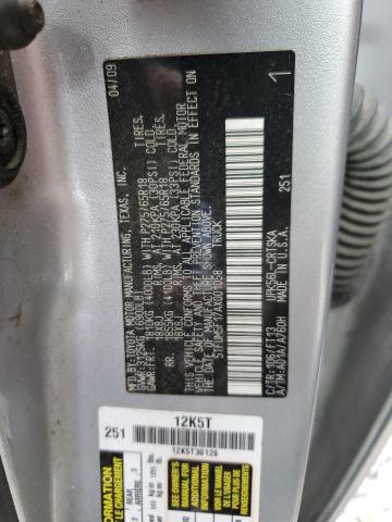 Photo 11 VIN: 5TFUM5F17AX001058 - TOYOTA TUNDRA DOU 