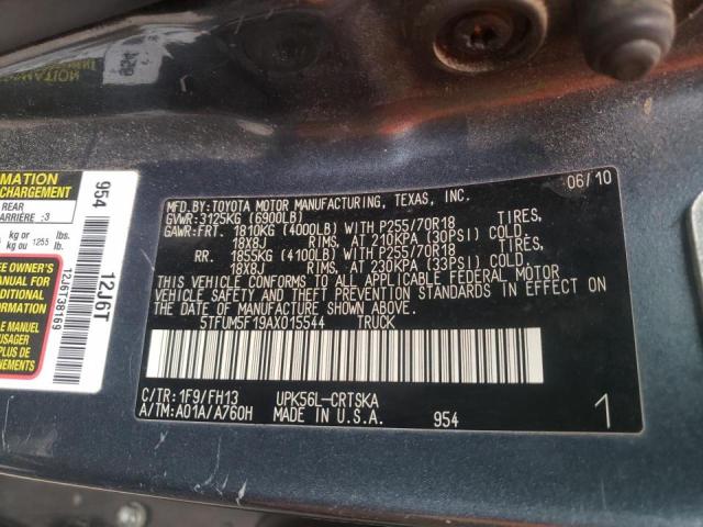 Photo 9 VIN: 5TFUM5F19AX015544 - TOYOTA TUNDRA DOU 