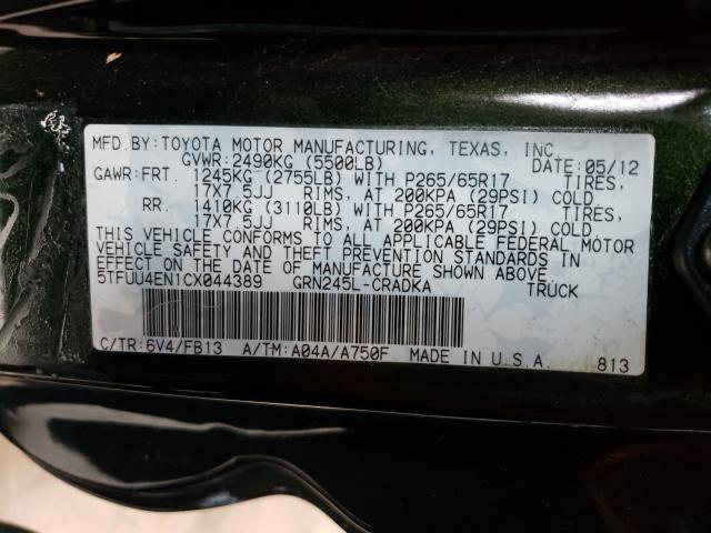 Photo 9 VIN: 5TFUU4EN1CX044389 - TOYOTA TACOMA 