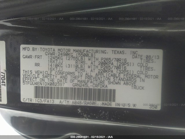 Photo 8 VIN: 5TFUU4EN1DX082397 - TOYOTA TACOMA 