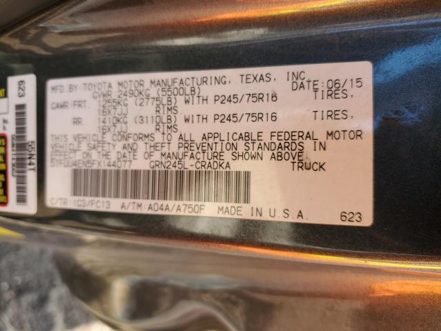 Photo 11 VIN: 5TFUU4EN5FX144077 - TOYOTA TACOMA ACC 