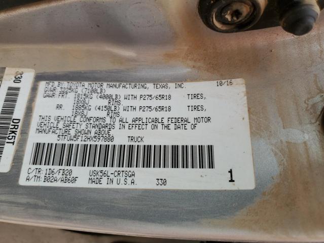 Photo 11 VIN: 5TFUW5F12HX597880 - TOYOTA TUNDRA DOU 