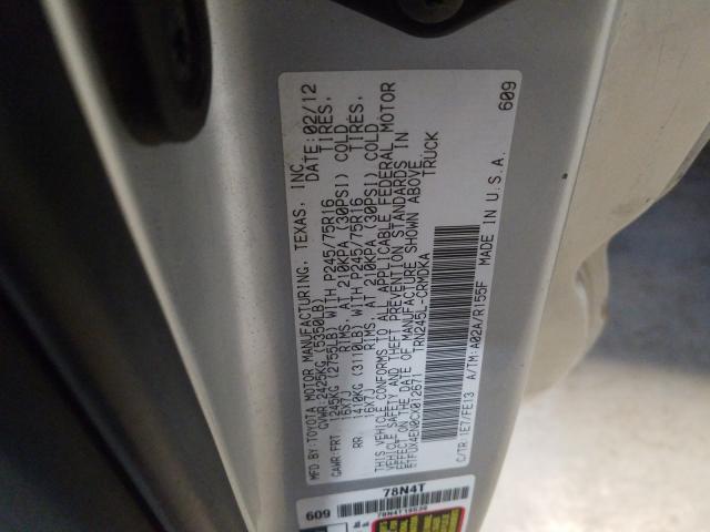 Photo 9 VIN: 5TFUX4EN0CX012671 - TOYOTA TACOMA ACC 