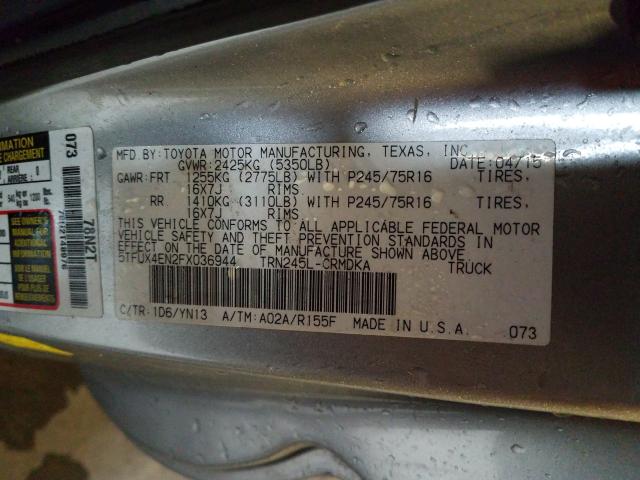 Photo 9 VIN: 5TFUX4EN2FX036944 - TOYOTA TACOMA ACC 