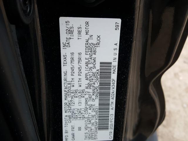 Photo 9 VIN: 5TFUX4EN4FX034631 - TOYOTA TACOMA ACC 