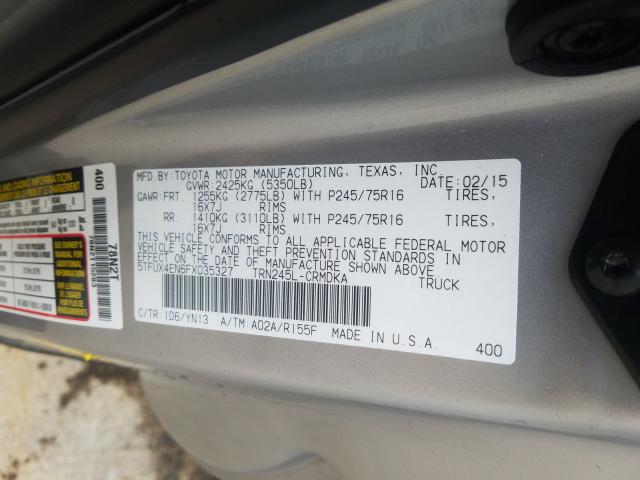 Photo 9 VIN: 5TFUX4EN6FX035327 - TOYOTA TACOMA ACC 