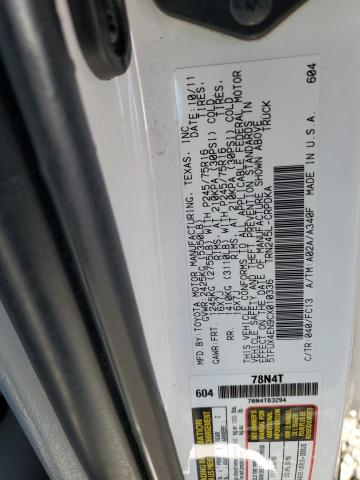 Photo 11 VIN: 5TFUX4EN9CX010336 - TOYOTA TACOMA ACC 