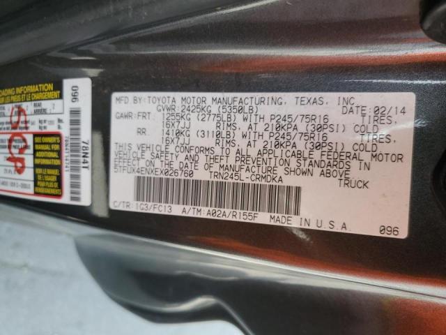 Photo 9 VIN: 5TFUX4ENXEX026760 - TOYOTA TACOMA ACC 