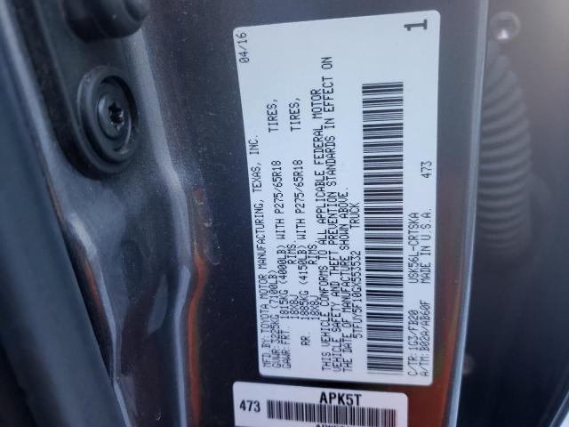 Photo 11 VIN: 5TFUY5F10GX553532 - TOYOTA TUNDRA DOU 