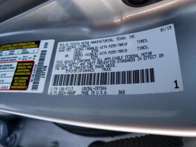 Photo 9 VIN: 5TFUY5F1XFX444431 - TOYOTA TUNDRA DOU 