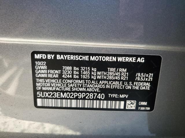 Photo 12 VIN: 5UX23EM02P9P28740 - BMW X7 XDRIVE4 