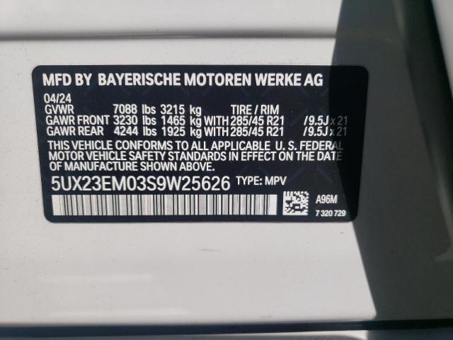 Photo 12 VIN: 5UX23EM03S9W25626 - BMW X7 XDRIVE4 