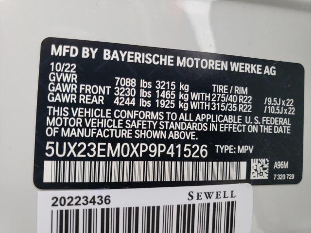 Photo 12 VIN: 5UX23EM0XP9P41526 - BMW X7 