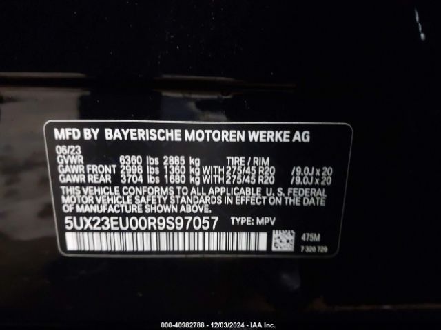 Photo 8 VIN: 5UX23EU00R9S97057 - BMW X5 