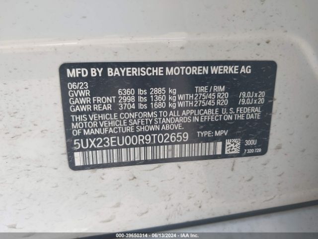 Photo 8 VIN: 5UX23EU00R9T02659 - BMW X5 