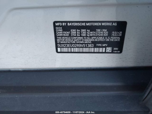 Photo 8 VIN: 5UX23EU02R9V51383 - BMW X5 