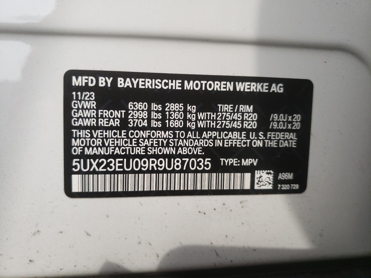 Photo 12 VIN: 5UX23EU09R9U87035 - BMW X5 