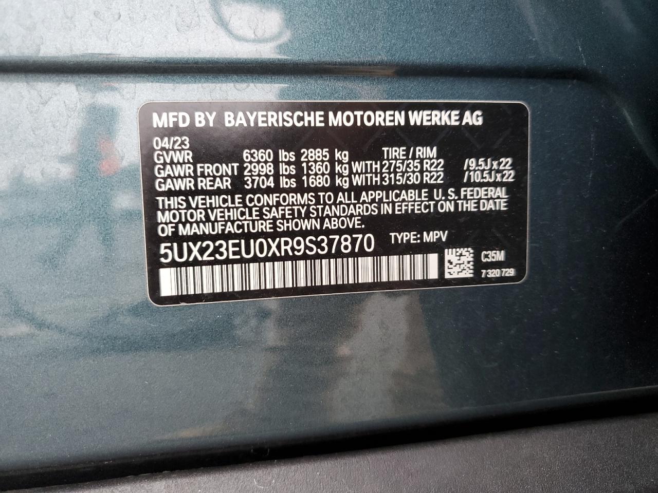 Photo 12 VIN: 5UX23EU0XR9S37870 - BMW X5 