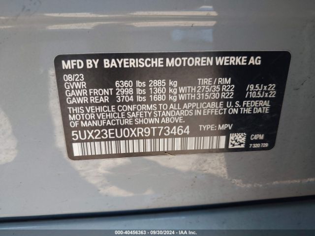 Photo 8 VIN: 5UX23EU0XR9T73464 - BMW X5 