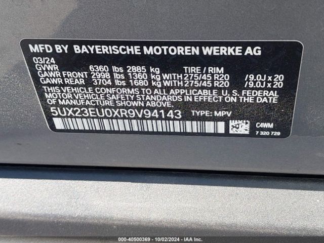 Photo 8 VIN: 5UX23EU0XR9V94143 - BMW X5 