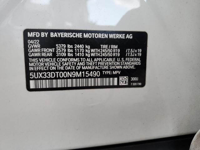 Photo 12 VIN: 5UX33DT00N9M15490 - BMW X4 XDRIVE3 