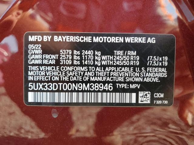 Photo 12 VIN: 5UX33DT00N9M38946 - BMW X4 XDRIVE3 