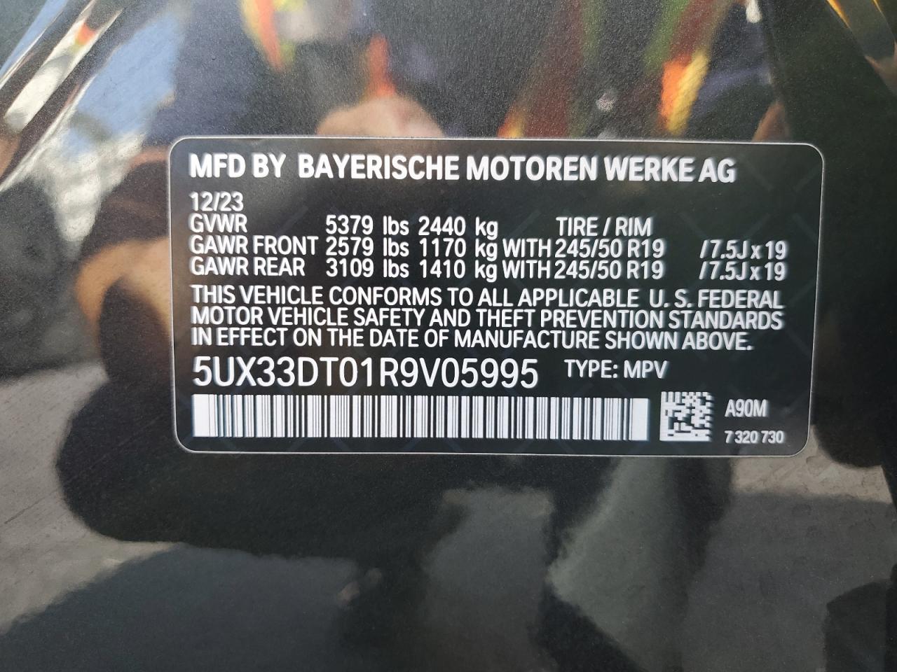 Photo 12 VIN: 5UX33DT01R9V05995 - BMW X4 