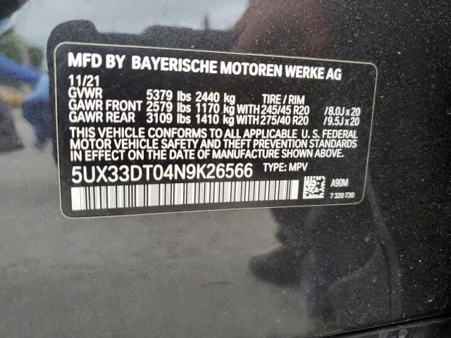 Photo 13 VIN: 5UX33DT04N9K26566 - BMW X4 XDRIVE3 