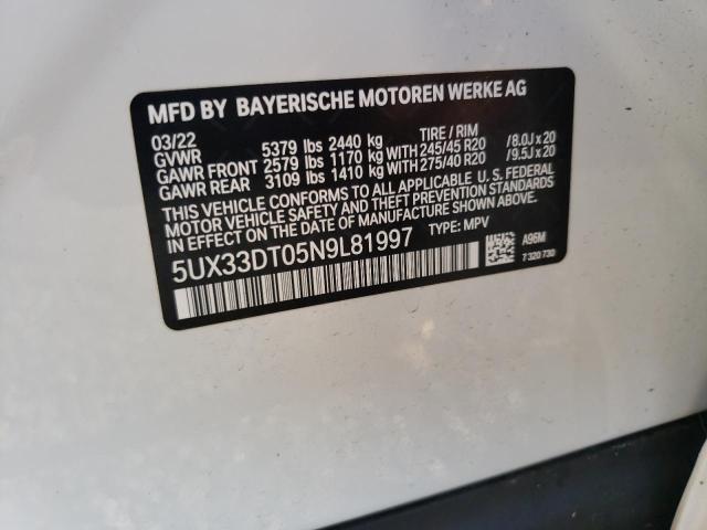 Photo 13 VIN: 5UX33DT05N9L81997 - BMW X4 XDRIVE3 