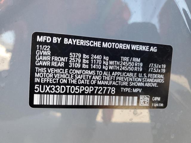 Photo 11 VIN: 5UX33DT05P9P72778 - BMW X4 