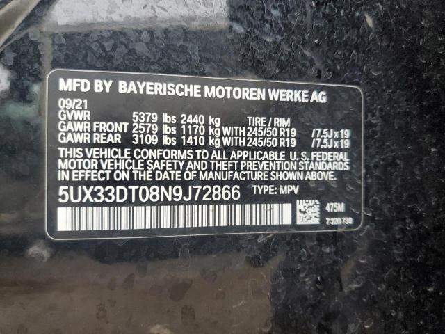 Photo 12 VIN: 5UX33DT08N9J72866 - BMW X4 XDRIVE3 