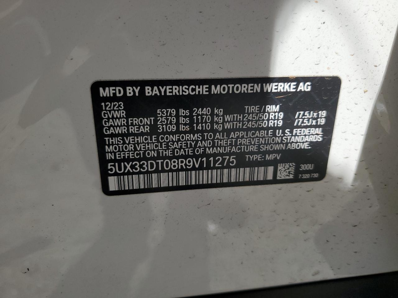 Photo 12 VIN: 5UX33DT08R9V11275 - BMW X4 