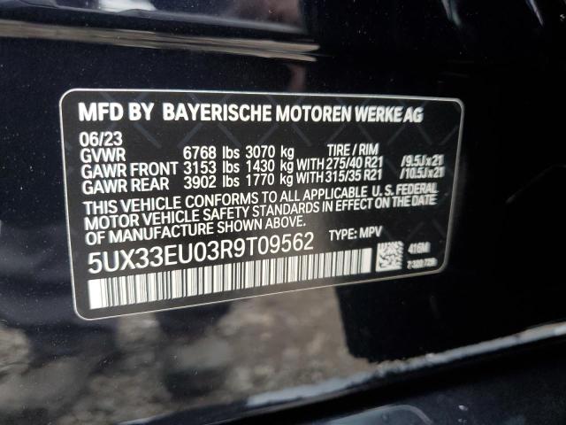 Photo 12 VIN: 5UX33EU03R9T09562 - BMW X5 M60I 