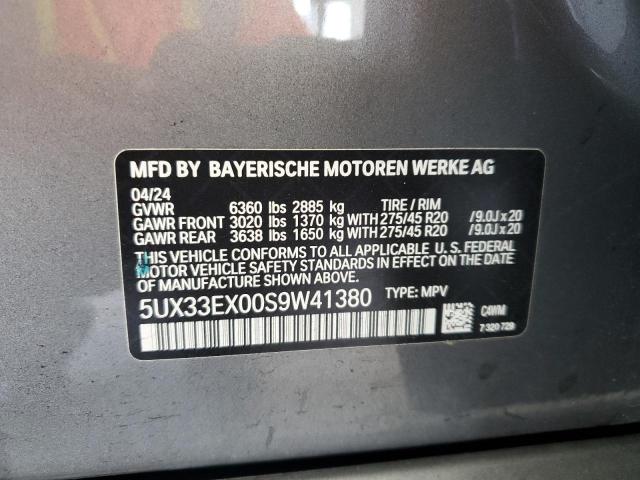 Photo 13 VIN: 5UX33EX00S9W41380 - BMW X6 XDRIVE4 