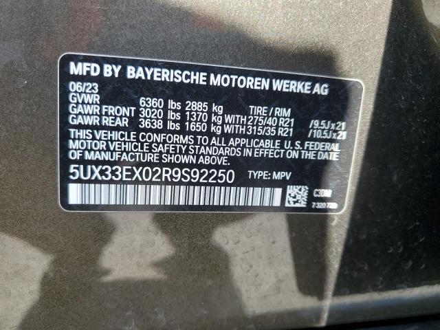 Photo 12 VIN: 5UX33EX02R9S92250 - BMW X6 XDRIVE4 