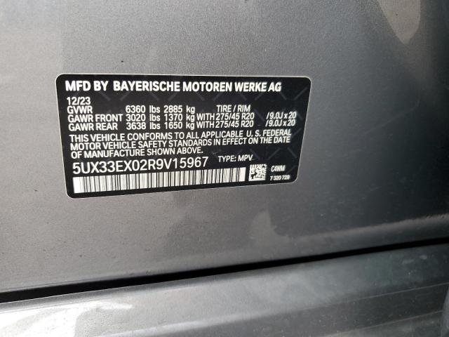 Photo 12 VIN: 5UX33EX02R9V15967 - BMW X6 XDRIVE4 