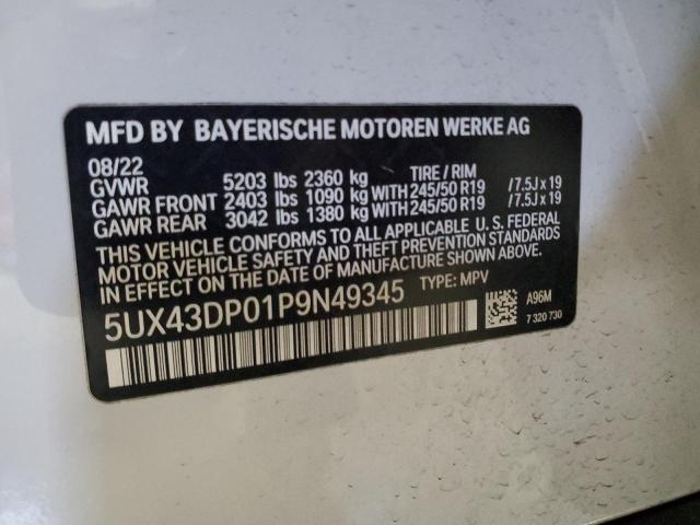 Photo 12 VIN: 5UX43DP01P9N49345 - BMW X3 SDRIVE3 