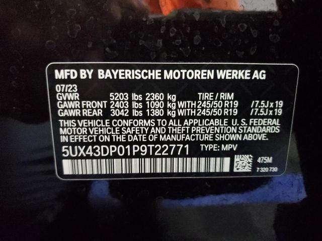 Photo 12 VIN: 5UX43DP01P9T22771 - BMW X3 SDRIVE3 