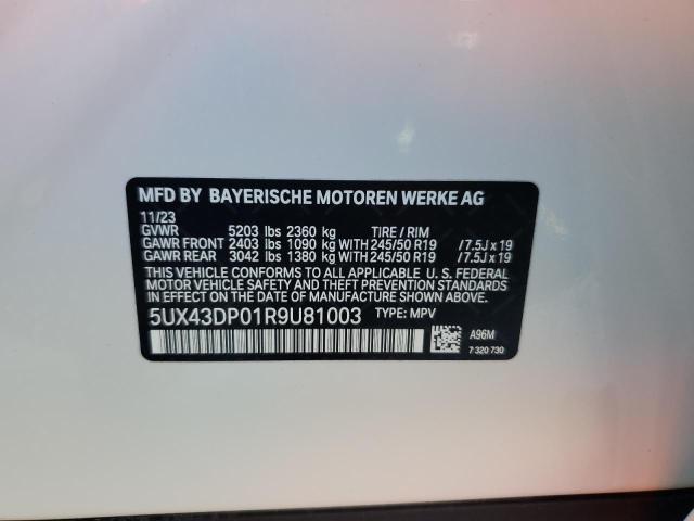 Photo 12 VIN: 5UX43DP01R9U81003 - BMW X3 SDRIVE3 