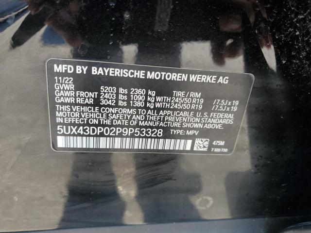 Photo 13 VIN: 5UX43DP02P9P53328 - BMW X3 SDRIVE3 