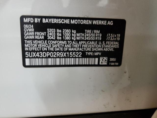 Photo 13 VIN: 5UX43DP02R9X15522 - BMW X3 SDRIVE3 