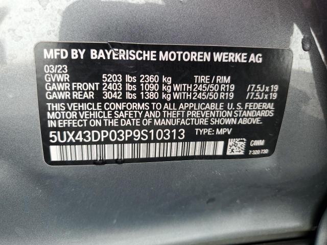 Photo 12 VIN: 5UX43DP03P9S10313 - BMW X3 SDRIVE3 