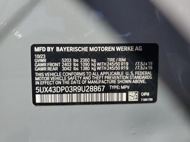 Photo 12 VIN: 5UX43DP03R9U28867 - BMW X3 SDRIVE3 