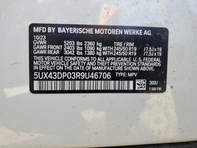 Photo 13 VIN: 5UX43DP03R9U46706 - BMW X3 SDRIVE3 