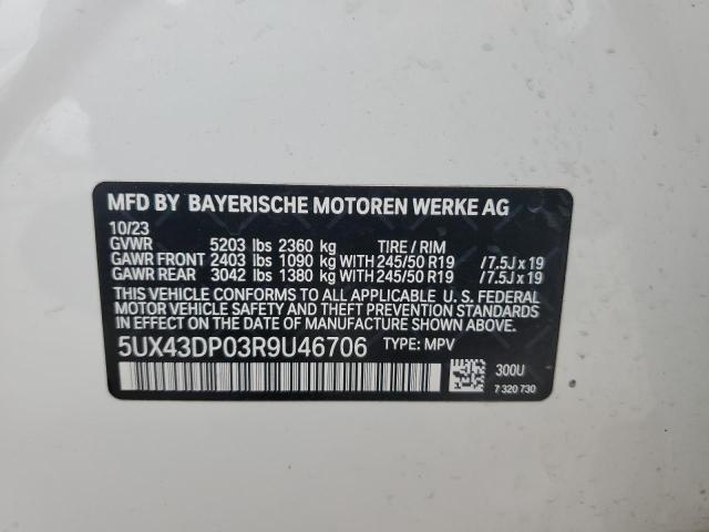 Photo 12 VIN: 5UX43DP03R9U46706 - BMW X3 SDRIVE3 