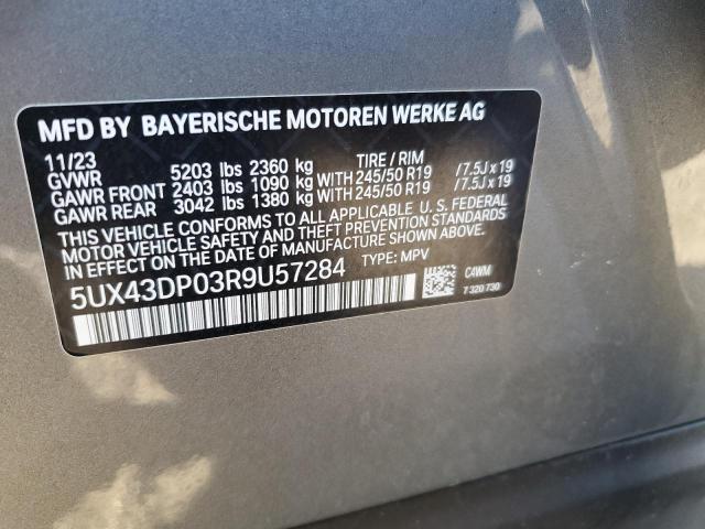 Photo 12 VIN: 5UX43DP03R9U57284 - BMW X3 SDRIVE3 