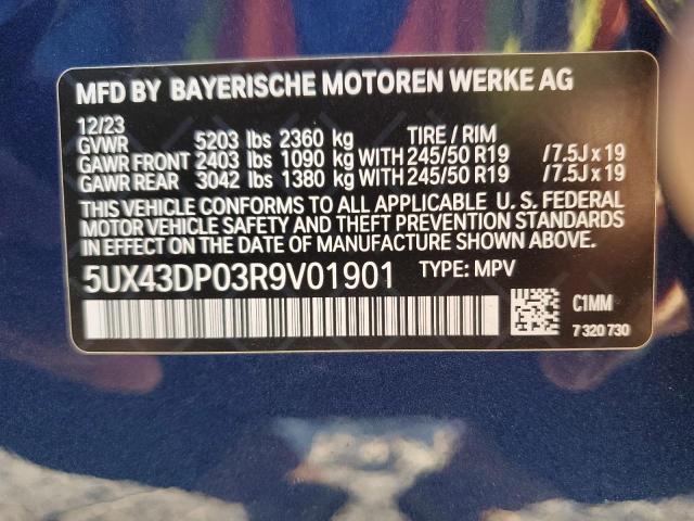 Photo 13 VIN: 5UX43DP03R9V01901 - BMW X3 SDRIVE3 