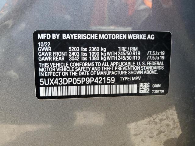 Photo 12 VIN: 5UX43DP05P9P42159 - BMW X3 