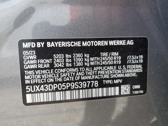 Photo 12 VIN: 5UX43DP05P9S39778 - BMW X3 SDRIVE3 