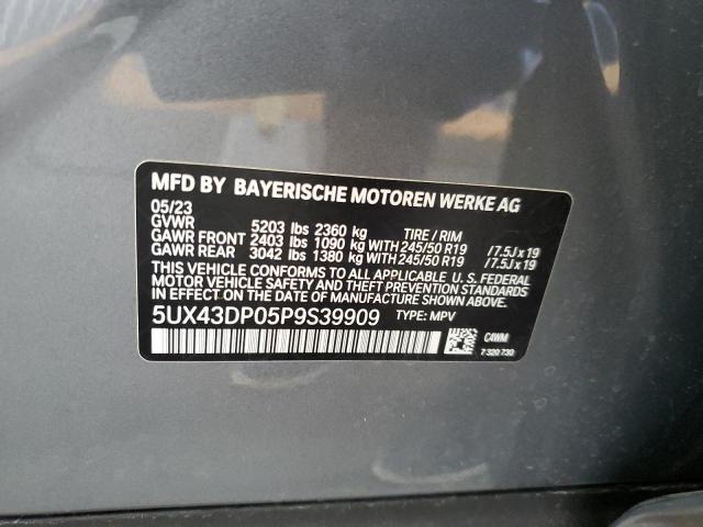 Photo 9 VIN: 5UX43DP05P9S39909 - BMW X3 SDRIVE3 